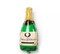 2 pcs 14" tall Champagne Bottle and Goblet Foil Balloons Set Bachelorette Party